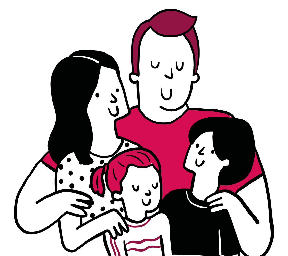 Illustration of family